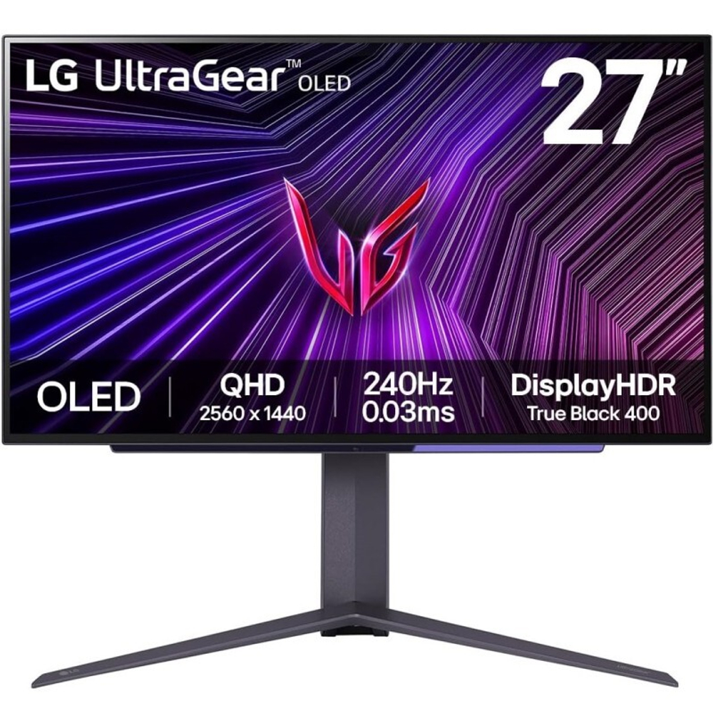 МОНИТОР 27" LG 27GS95QE-B Black с поворотом экрана (OLED, 2560x1440, 240Hz, 0.3 ms)