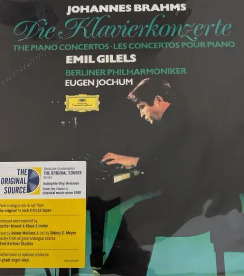 Emil Gilels, Emil Brahms: Piano Concertos Nos.1 & 2 (Analogue, Original Source) 2LP