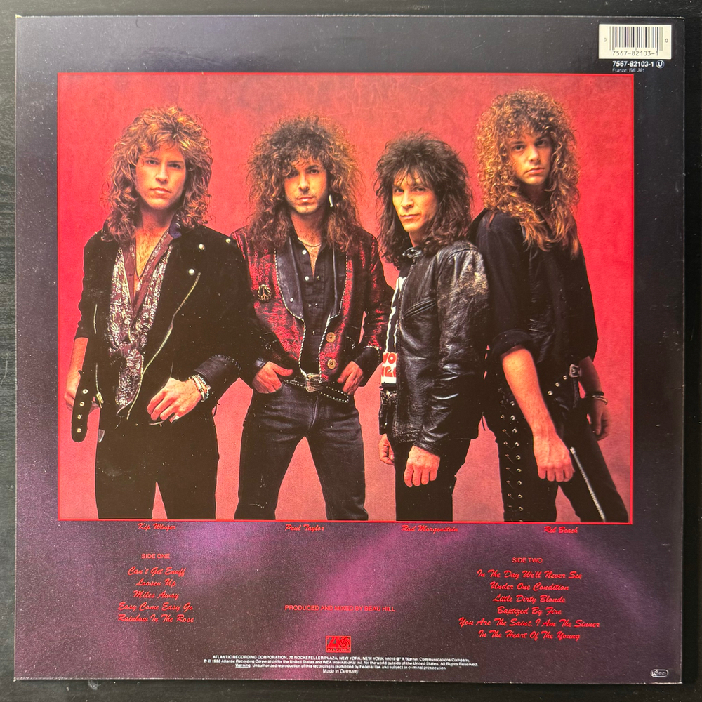 Winger ‎– In The Heart Of The Young (Европа 1990г.)