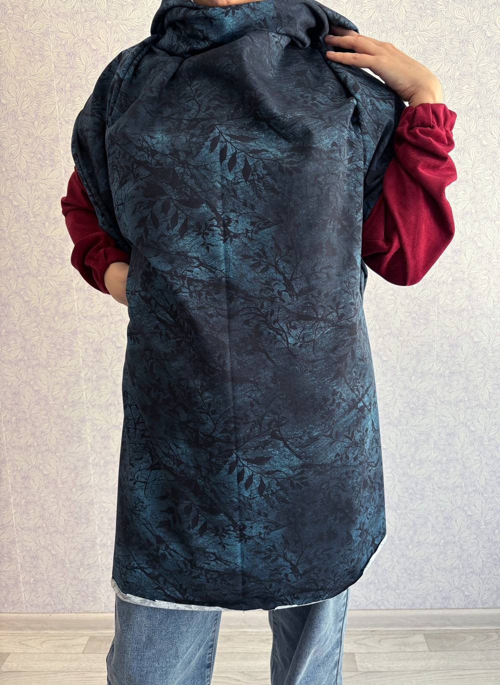 СУМЕРЕЧНЫЕ ЦВЕТЫ - Кулирка с лайкрой, компакт пенье (ДЖ69 Маша) (к0 прострочка от кромки 10см)