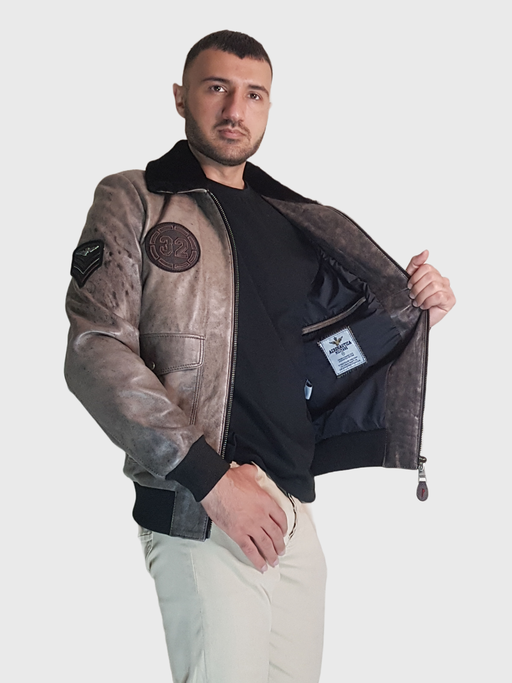 Мужская кожаная куртка