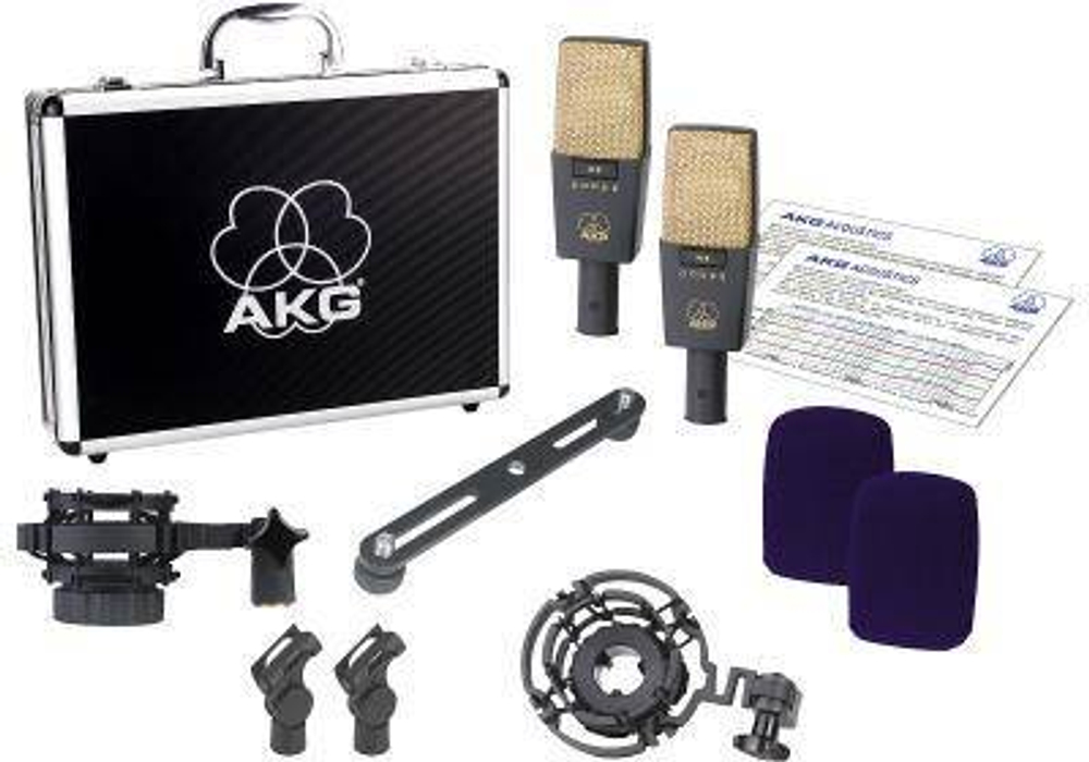 AKG C414XLS/ST стерео пара отобраных микрофонов C414XLS с максимально схожими характеристиками