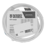 Шнур сетевой Energy Series, ПВС, 1,5 м, 3 x 1 мм, с неразборной вилкой, белый, Denzel