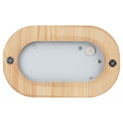 Светильник ЭРА НБО 04-60-021 Кантри дерево/стекло IP54 E27 max 60Вт 232х140 овал орех