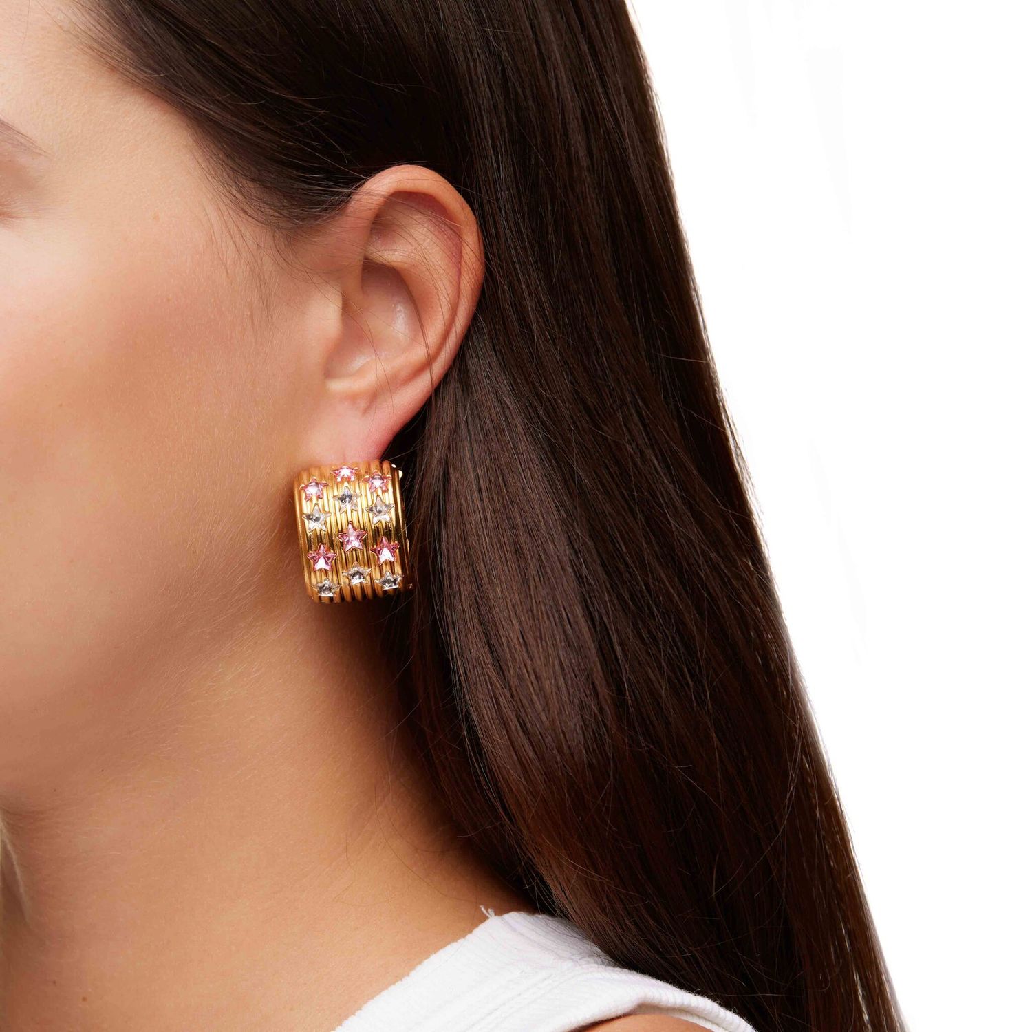 Серьги Andromeda Chrystal Earrings - Rosaline