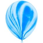 Шар Мрамор (12''/30 см) Голубой, агат, 50 шт.