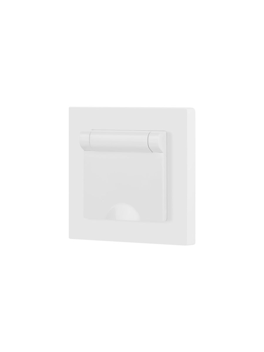 Розетка 1-м СП Accent 6-203-01 16А IP20 250В 2P+E Schuko с крышкой AL/CU бел. Intro Б0063709