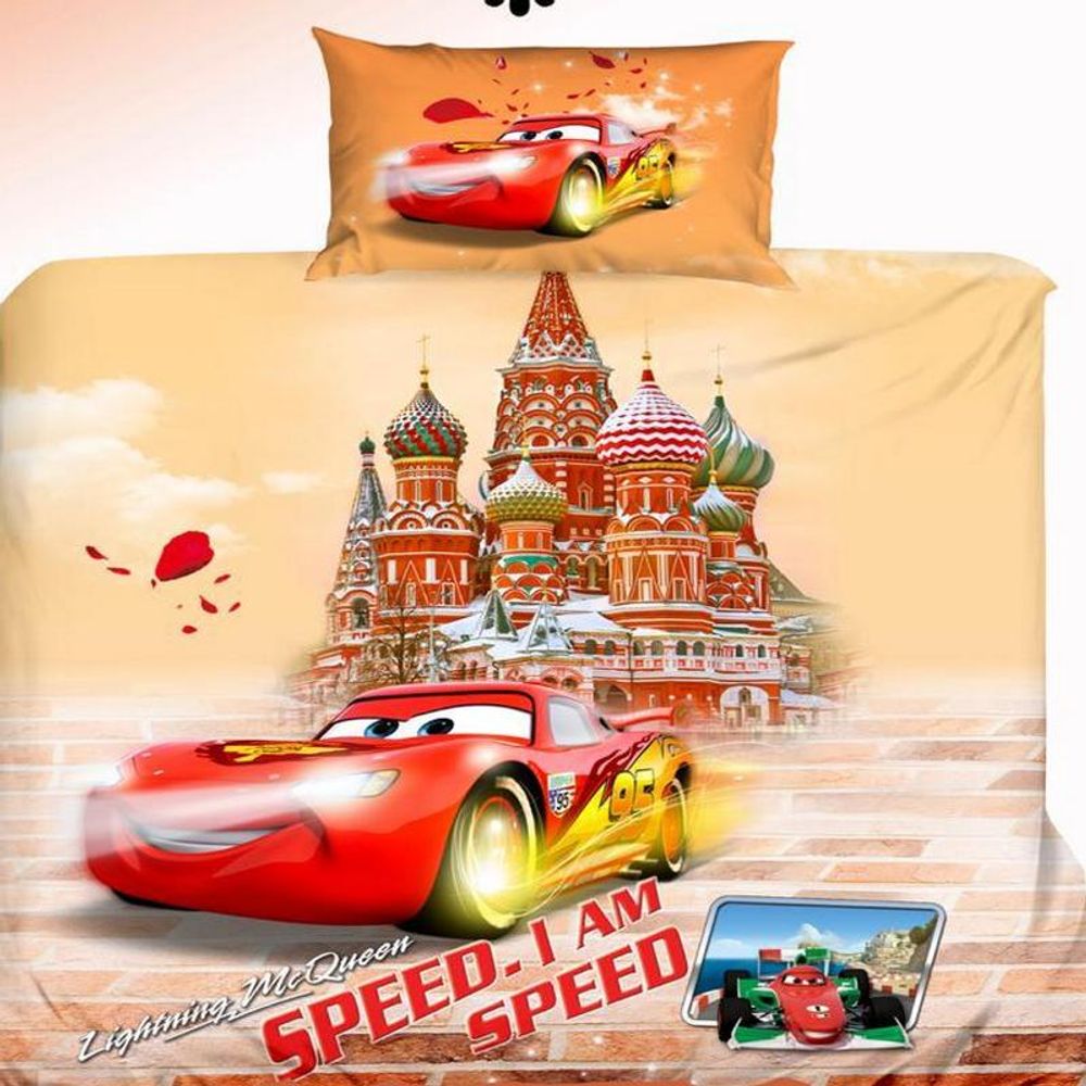 Комплект постельного белья "РУ. Cars-8", поплин Премиум, 100% хлопок.