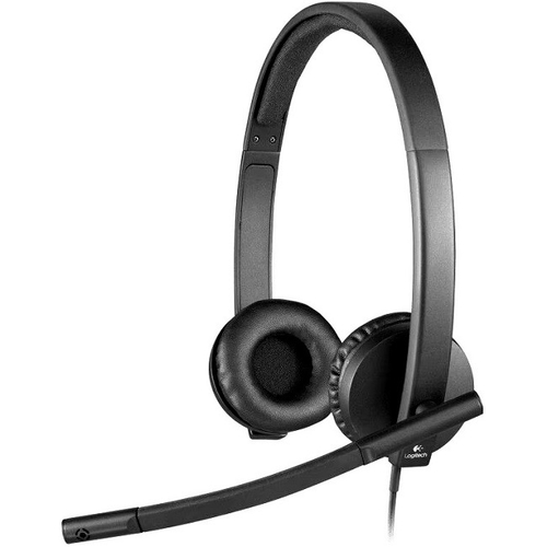 Компьютерная гарнитура Logitech VC USB Headset Stereo H570e, черный (981-000575)