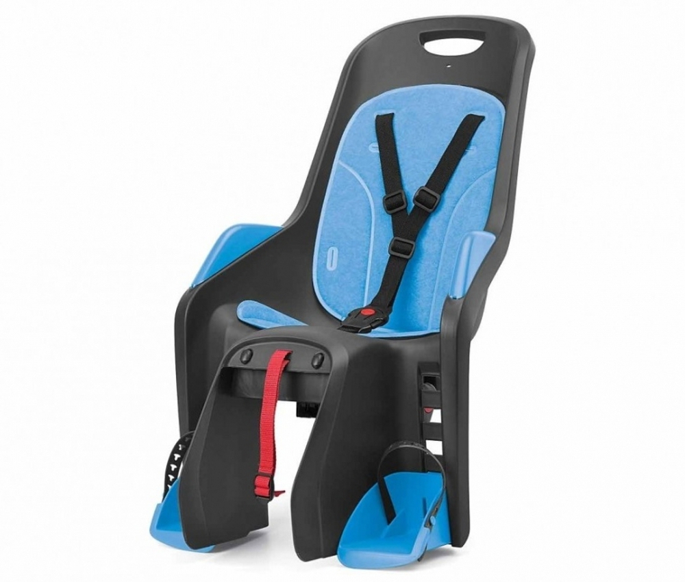 Кресло детское Polisport BUBBLY MAXI FF Rear Grey/Blue крепление на подсидельную трубу, без упак.