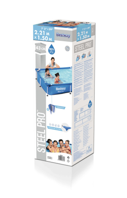 Каркасный прямоугольный бассейн Bestway 221х150х43 см (56401 BW)