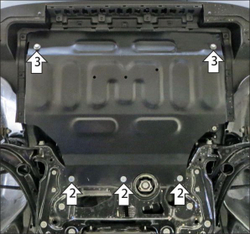 Защита стальная 1,5 мм Д,КПП Jetta VS5; VS7; с 2023 г MOTODOR.52304