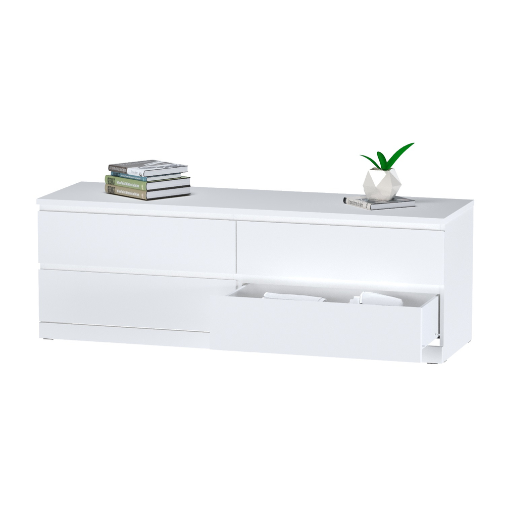 Комод Варма Прайм 4Д, 160x55x48 см, белый