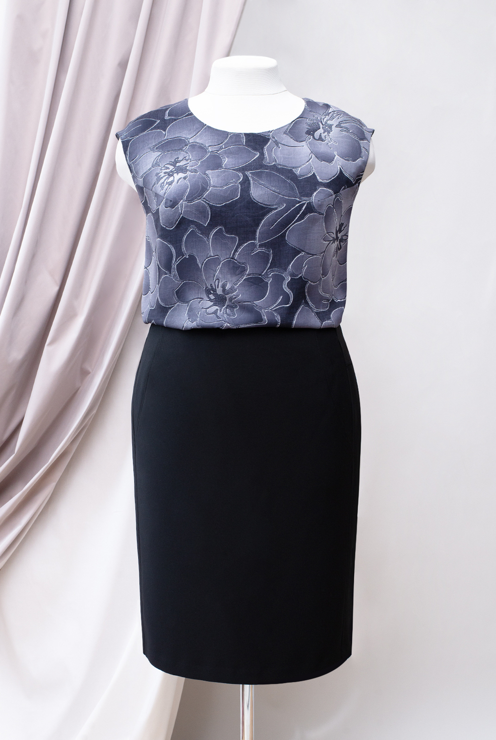 Юбка женская 3374зп, черный #70Ч013374зп