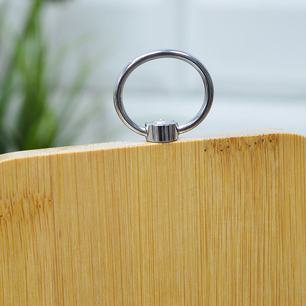 Доска разделочная бамбук 200*240*10мм №1 овал