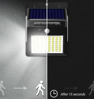 Дачный светильник с выносной панелью Nl-2m с датчиком движения / Уличный светодиодный светильник на солнечной батарее