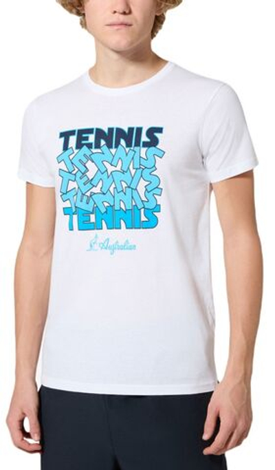 Мужская теннисная футболка Australian Cotton Tennis T-Shirt - bianco