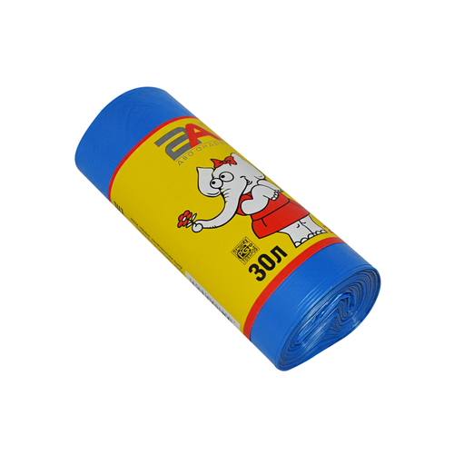 Мешки д/мусора 30 л 25 шт син Слоны/60 2А