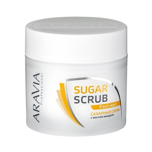ARAVIA Сахарный скраб для тела с маслом миндаля, 300 мл 1049 (91177)