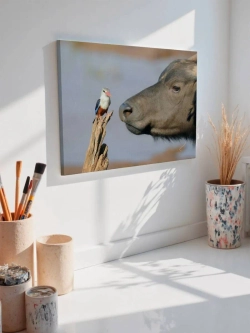 Картина на стену 40 X 50 Корова и птица