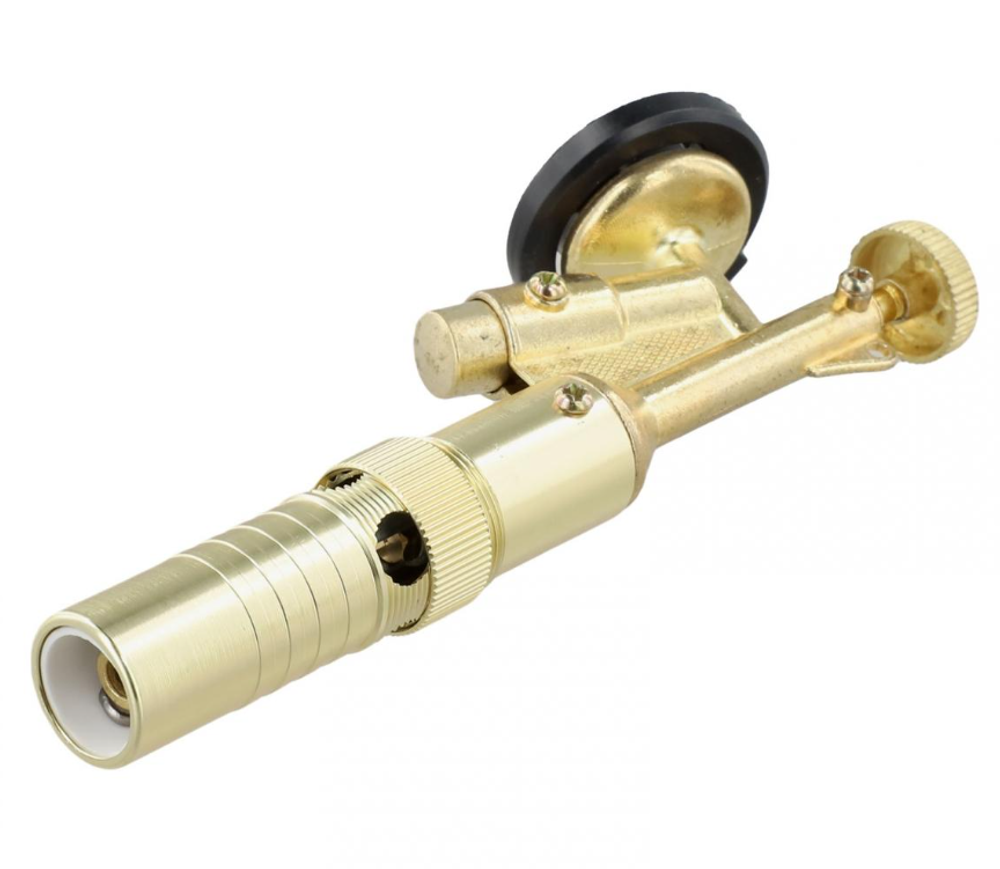 Газовая горелка с пьезоподжигом, латунь, до 1300 градусов