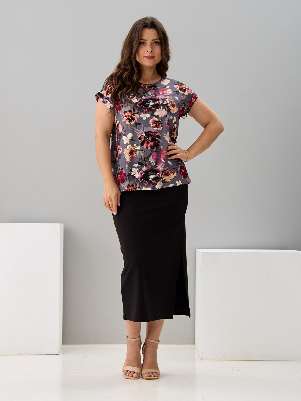 Футболка Фв-104/цветы-богемия