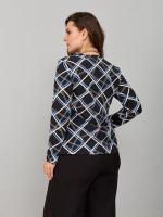 Лонгслив ЛНкл-080/черный-абстракциялинии