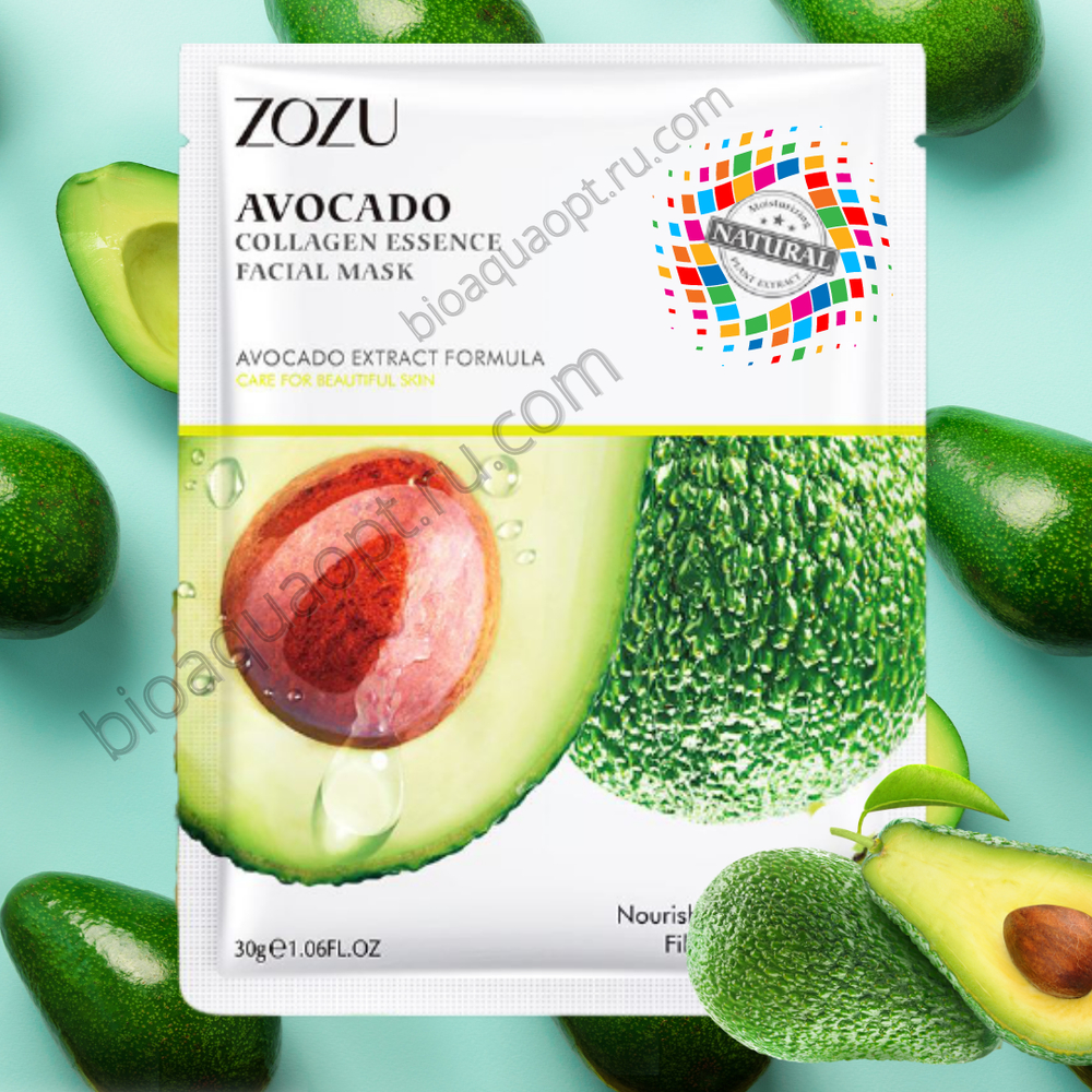 Zozu маска для лица коллаген + экстракт граната, 30 гр.