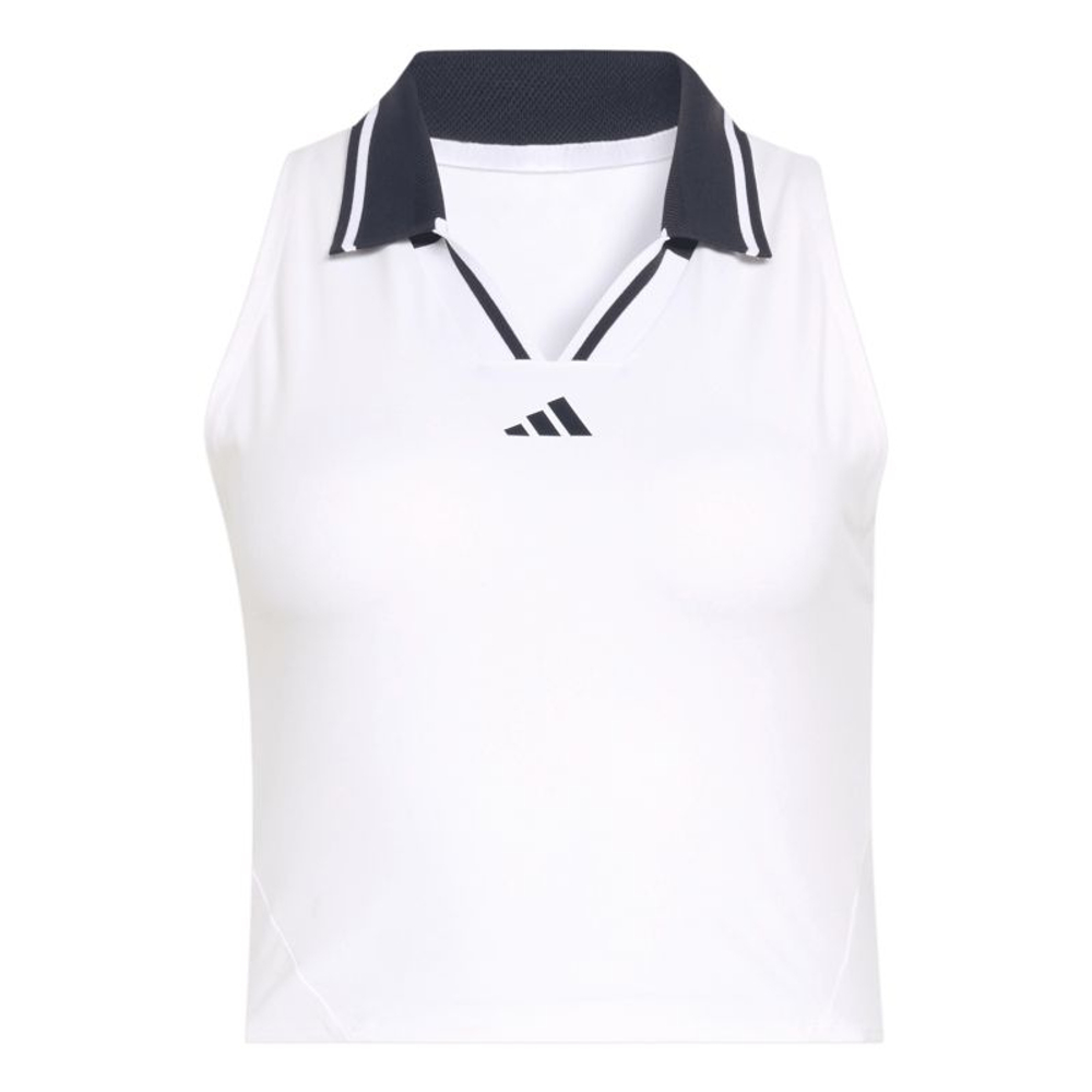 Женский топ теннисный Adidas Tennis Climacool Crop Tank Pro - white