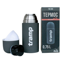 Tramp Термос Soft Touch 0.75 л, TRC-108, серый