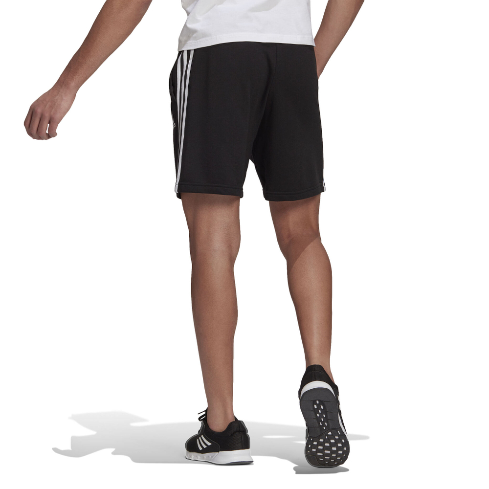 Мужские теннисные шорты adidas Essentials French Terry 3-Stripes Shorts Men - Black, White