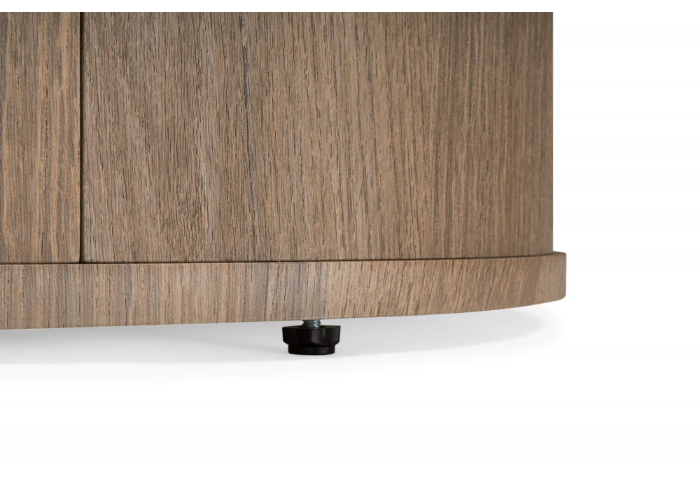 Керамический стол Woodville Эллипсо 200х90 okara light yellow, дуб американский