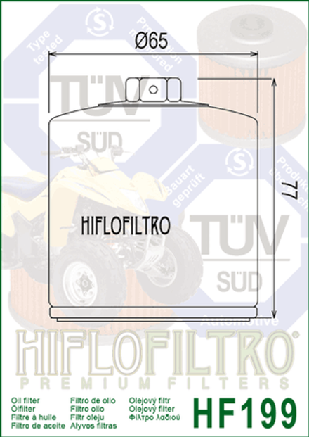 Фильтр масляный Hiflo Filtro HF199