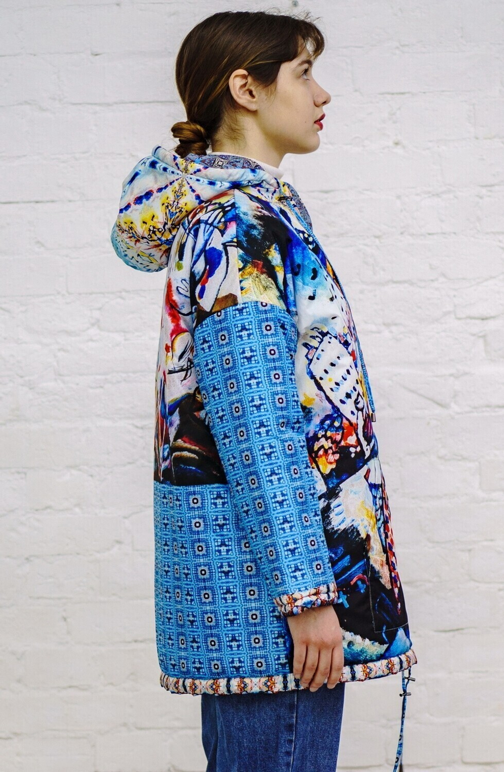 Двусторонняя куртка "Москва Кандинского", по мотивам живописи Василия Кандинского ("Москва. Красная площадь." 1916 г)