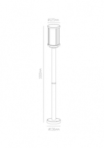 Ландшафтный светильник Arte Lamp TORONTO A1036PA-1BK