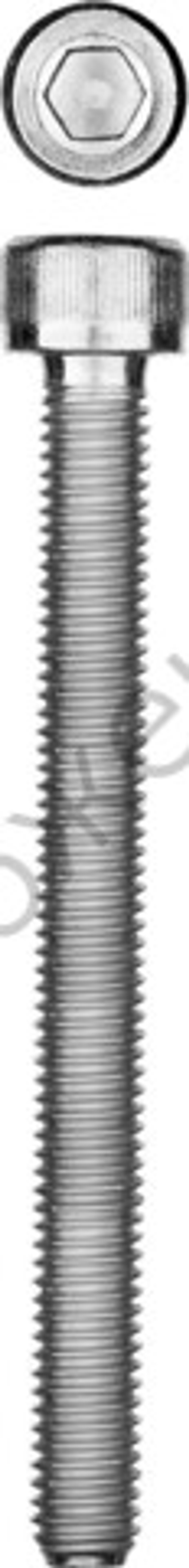 ЗУБР DIN 912 кл. пр. 8.8, М10 x 65 мм, винт свнутренним шестигранником, цинк, 5 кг, Профессионал (30318-10-065)