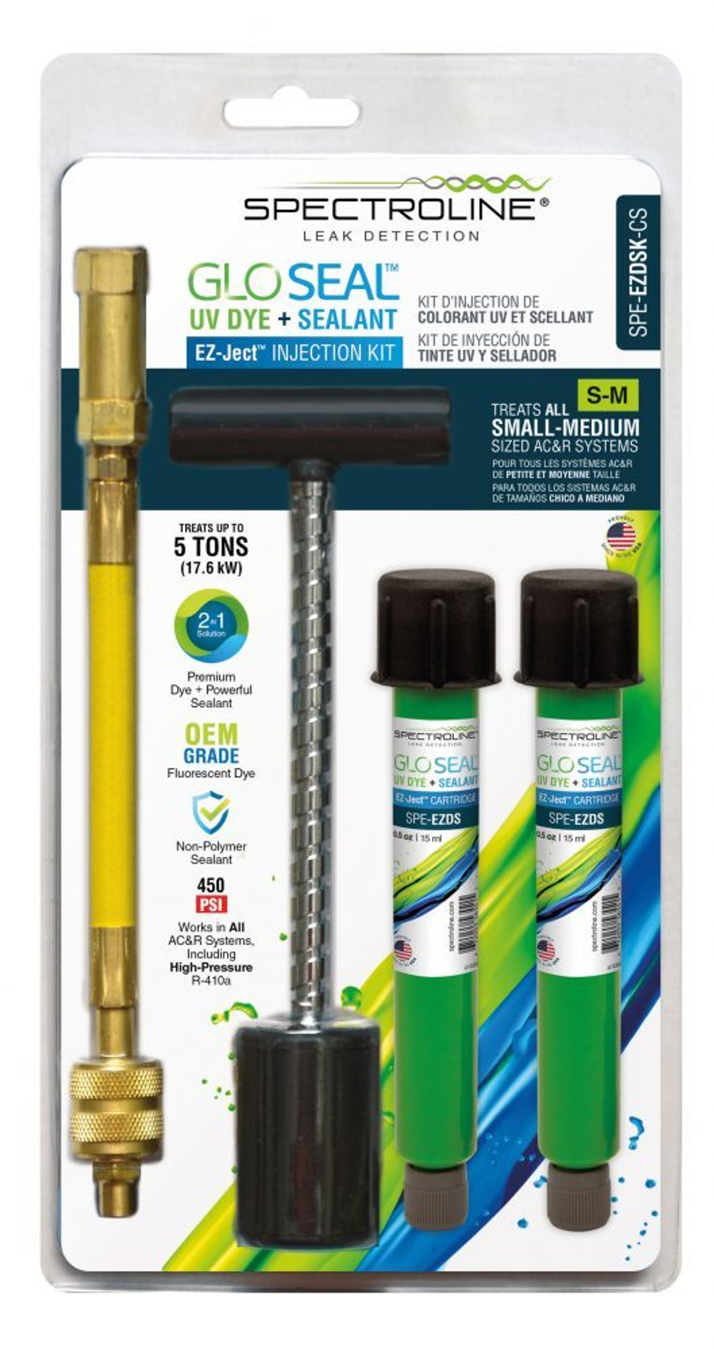 Комплект для впрыскивания красителя и герметика GLO Seal