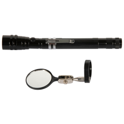 WDK-65453 Фонарик на гибкой рукоятке с зеркалом, 3 светодиода, магнит, длина 170-550 мм