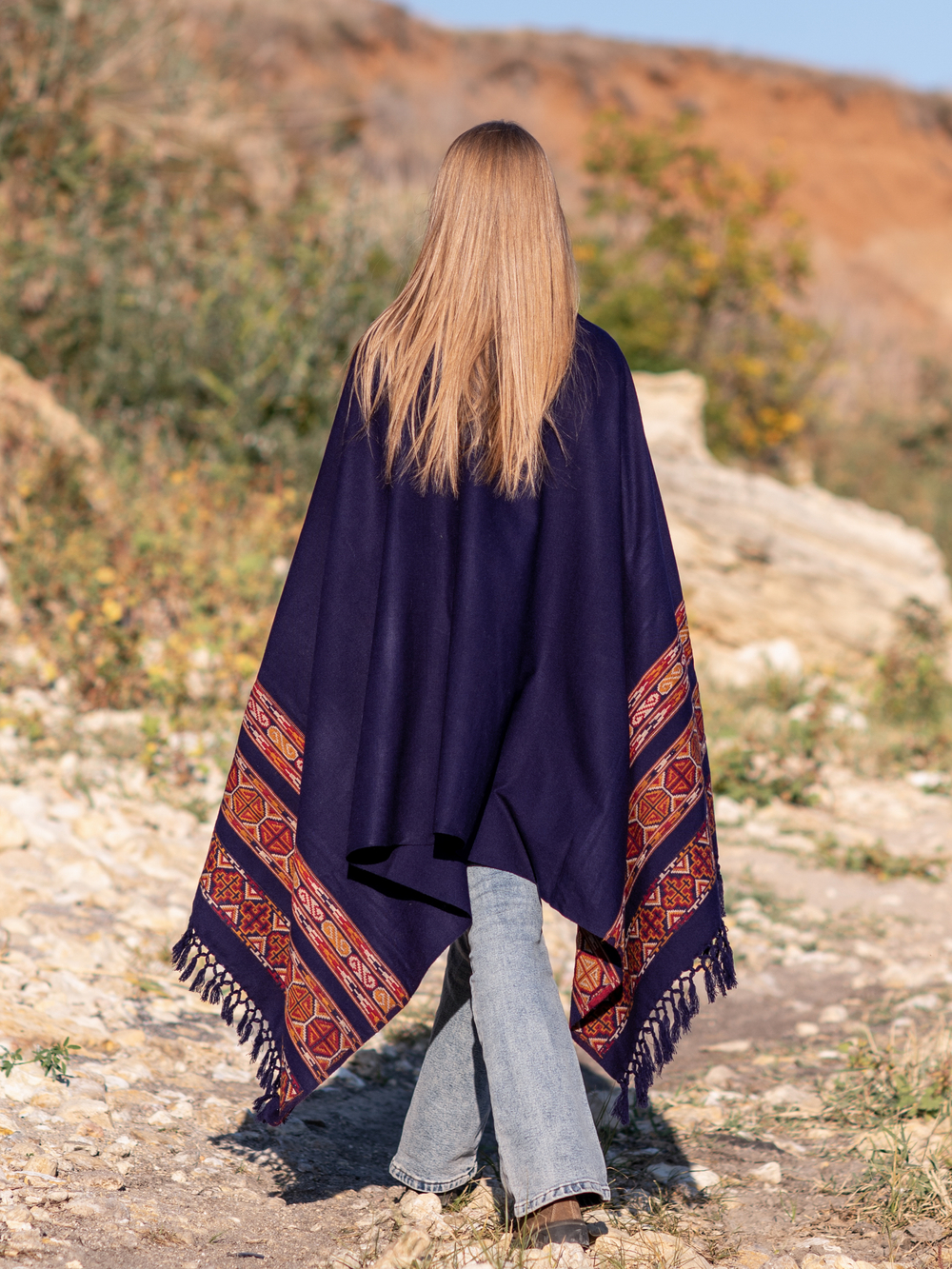 Шаль Куллу (чернильный)