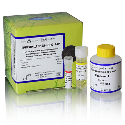 Триглицериды, Абрис (энзиматический м-д), 50мл., 323.1.50, 1уп.