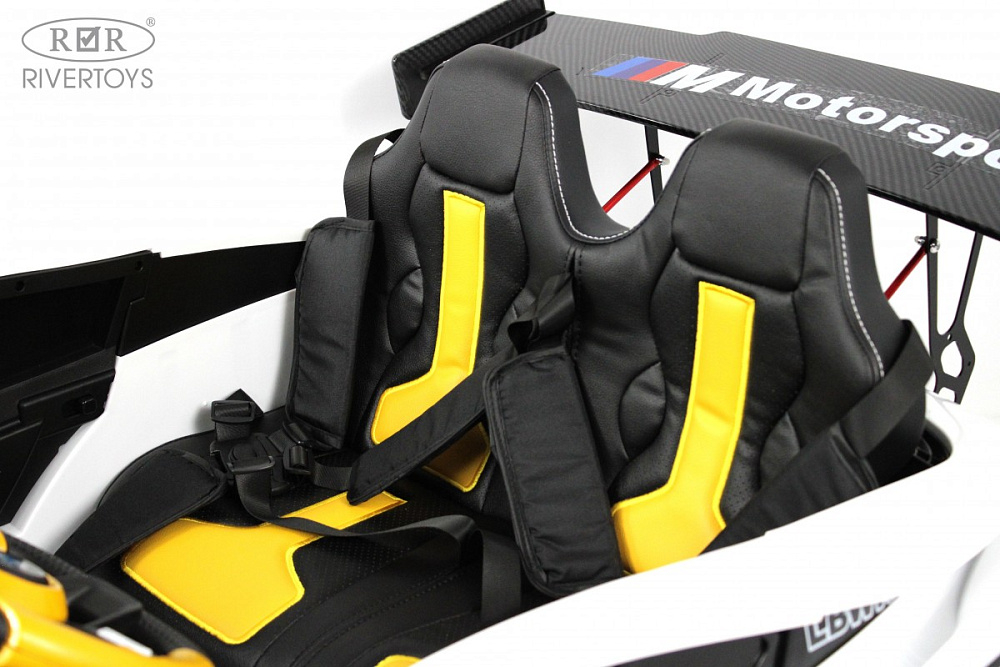 Детский электромобиль RiverToys G007GG белый