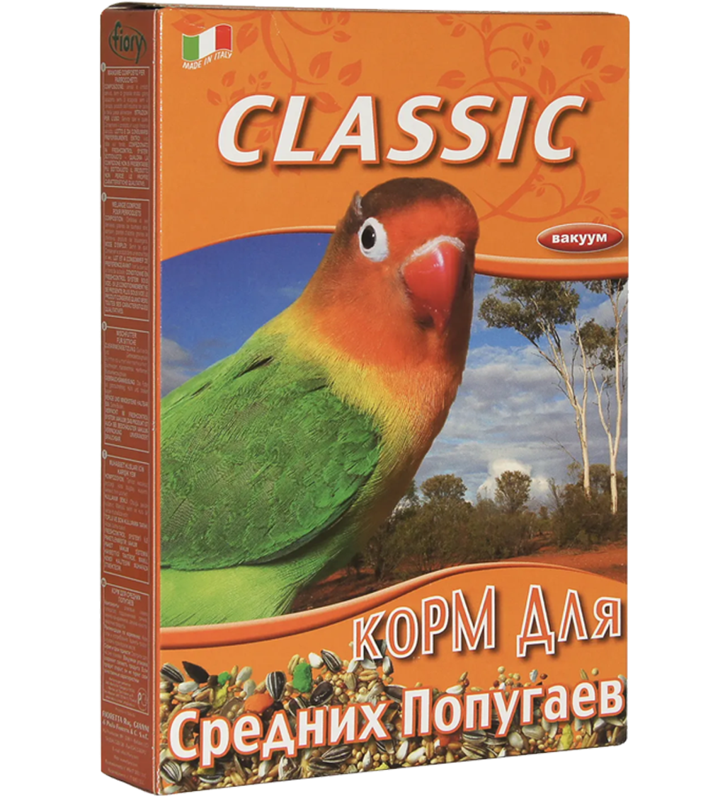 Фиори Classic Средние попугаи 650гр.
