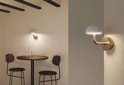 Бра Dussa золотой металл / белый мрамор