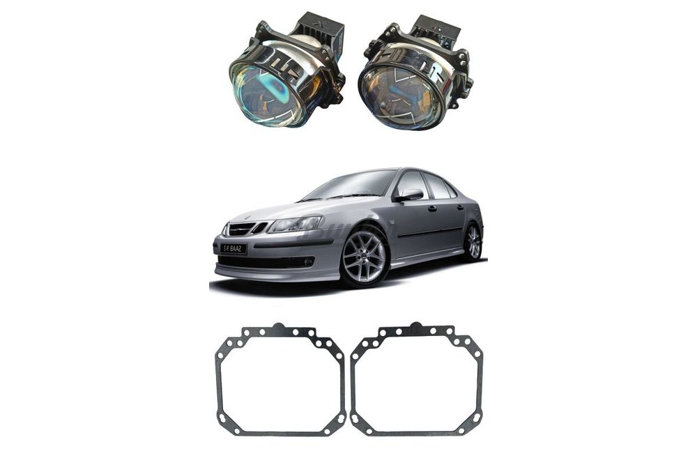 Комплект для замены штатных линз Hella 2 Saab 9-3 II 2002-2014