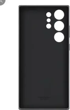 Чехол-накладка Leather Case S23 Ultra Black