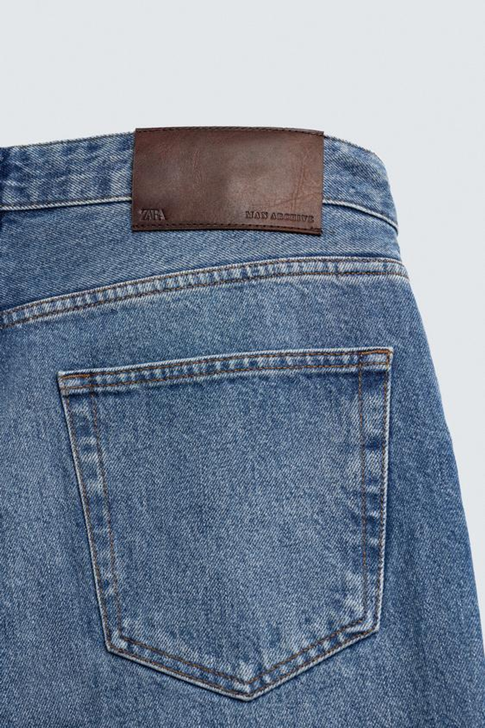 ZARA ДЖИНСЫ STRAIGHT FIT LIMITED EDITION, ВЫЦВЕТШИЙ СИНИЙ