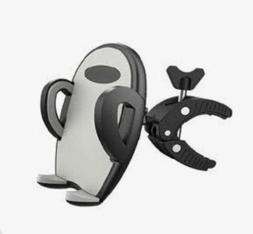 Держатель мобильного телефона TRIX, максимальная ширина 95мм, крепление на руль, пластиковый, серо-черный