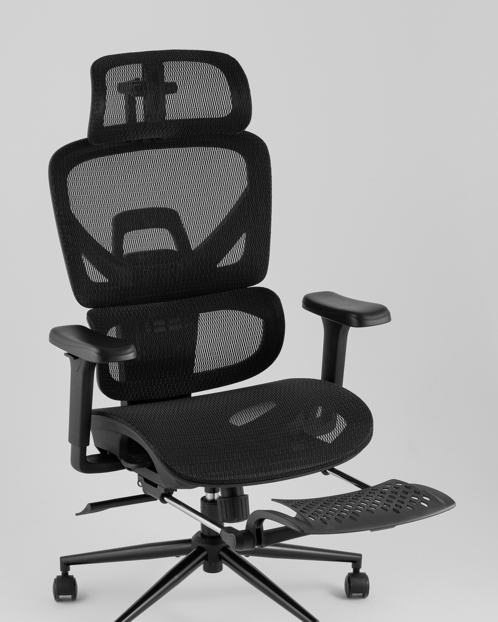 Кресло офисное TopChairs Vertus черная сетка