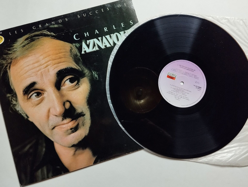 Винтажная виниловая пластинка LP Les Grands Succes De Charles Aznavour (Holland 1981)