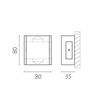 343017 Светильник GEMMA 2х1W LED 220LM G ЧЕРНЫЙ 4000K IP65